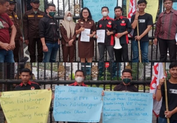 ALAMP-AKSI-Demo-Kejatisu-Tuntut-APH-Usut-Tuntas-Dugaan-Korupsi-di-Dishub-Sumut