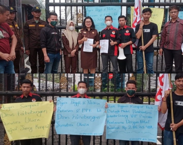 ALAMP-AKSI-Demo-Kejatisu-Tuntut-APH-Usut-Tuntas-Dugaan-Korupsi-di-Dishub-Sumut
