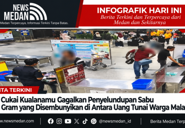 Infografik Bea Cukai Kualanamu Menindak Sabu