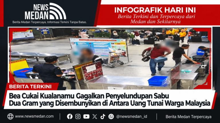 Infografik Bea Cukai Kualanamu Menindak Sabu