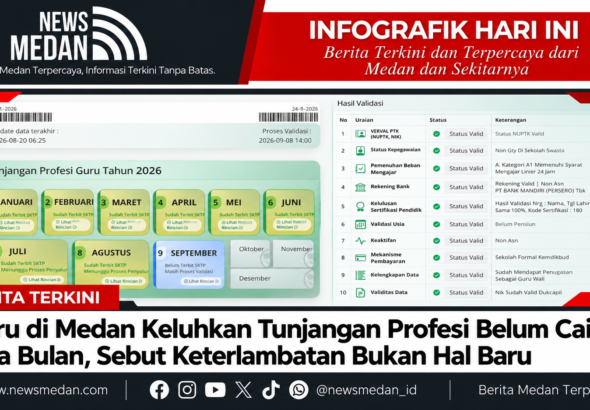 Infografik Tunjangan Profesi Guru Medan